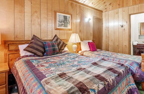 Whispering Forest Cabina | Snowridge - Charming Classic Cabin With A Wood Burning Fireplace And Wifi! 2 Bedroom Cabin