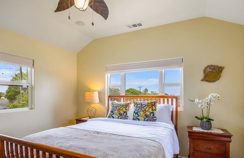 West Mesa Casa | SoCal paradise with backyard garden, patio & ocean-view balcony