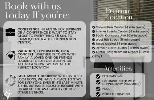 Bouldin Apartamento | SOCO Park view The Perfect Location Free Pkg