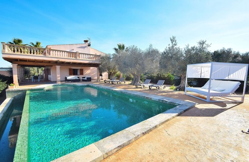 Sineu Villa | Son Arcaines de Can Simó 070 magnífica villa con piscina privada, terraza, ping pong y aire acondicionado