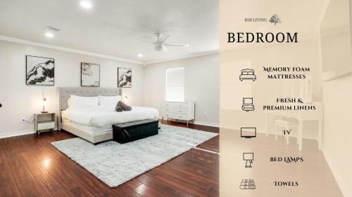 South Arlington Casa | Sophisticated 5BR 2,5BA Holiday Villa - Pool Sauna Hot Tub