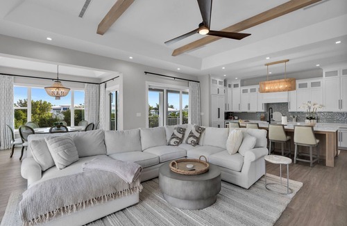 Coury Casa | Sophisticated 5-bedroom, elevator, 50' dock, heated pool/spa, sleep 12