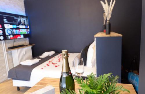 Aulnat Apartamento | Spa & Love - Balnéo - Queen size - Cocooning