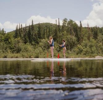 Lac-Superieur Chalet De Esquí | SPA private pond and beach volleyball