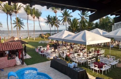 Santo Agostinho Casa | Space for weddings and events with a house on the sand at Enseada dos Corais beach