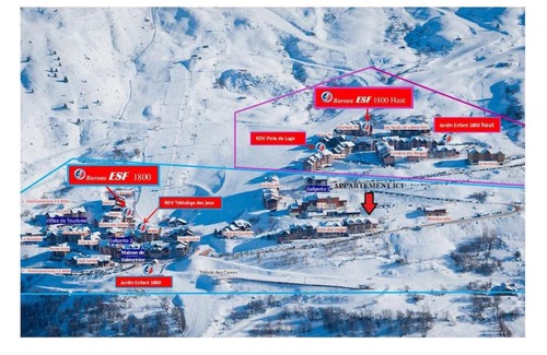 Valmeinier Apartamento | Spacieux appartement 37M2-T3-RDC-6 personnes-100m remontées