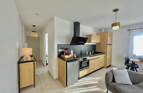 Lunel-Viel Apartamento | Spacieux Studio Avec Espace Chambre Séparé et Grande Terrasse