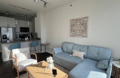 The Loop Apartamento | Spacious 1 bd sleeps 4 quiet and near Michigan Ave