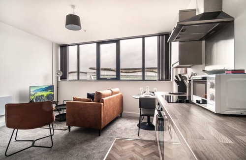 Wrexham Apartamento | Spacious 1 Bed Apartment in Central Wrexham