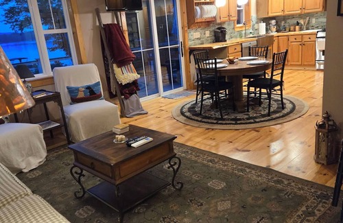 Gray Casa | Spacious 3 level home on Little Sebago Lake with sandy entry.