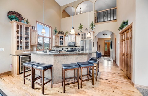 Sturgis Casa | Spacious 3-story home w/private hot tub, pool table, firepit, electric fireplace