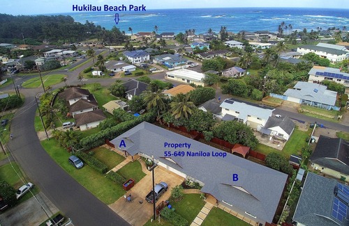 Laie Casa | A estrenar 4 dormitorios, con A / C, pasos a Hukilau Beach