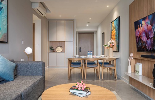 Ho Chi Minh City Apartamento | Spacious 6-bedroom apartments in Saigon with Pool, Gym and Bathtub