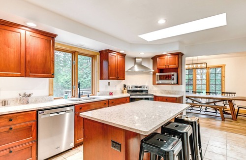 Waupaca Casa | Spacious Chain O' Lakes Retreat w/Deck & Fire Pit