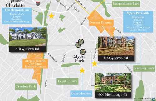 Cherry Casa | Spacious Conveniently Located 1BR in Myers Park