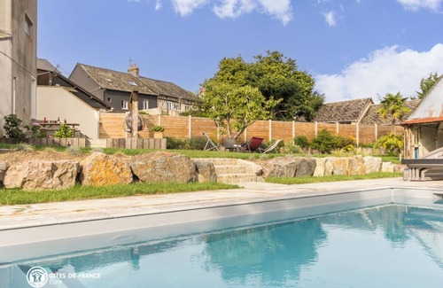 Conteville Cabaña | Spacious cottage with spa and swimming pool near Honfleur, Normandy