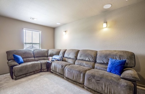 Pecan Grove Casa | Spacious Home with Private Theater, Pool Table, Office & Home Gym!