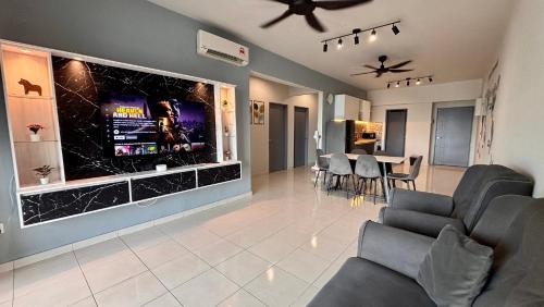 Bayan Baru Apartamento | Spacious HOUSE 4R 8pax WiFi-S Pic-Airport