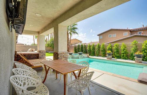 Indio Casa | Spacious Indio Home Pool, Grill, and Fire Pits