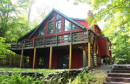 Gouldsboro Casa | Amplia Lakefront Chalet, 6 dormitorios 4 baños completos