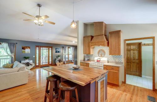 Lake Lure Casa | Spacious Lake Lure Family Home with Deck and Fire Pit!