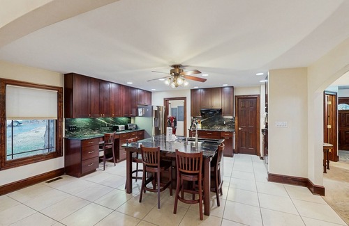 Lakeside Woods Casa | Spacious lakefront house w/private hot tub, deck, fire pit & grill