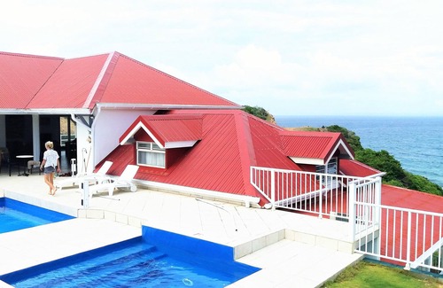 Terre-de-Haut Villa | Amplia vista al mar Villa de lujo con piscina y jacuzzi