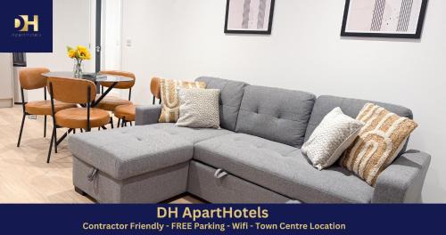 St Neots Apartamento | Spacious Modern 1 Bed Apartments in St Neots - Perfect for Contractors & Professionals - Free Parking - WiFi - Fully Equipped Kitchen - Smart TV Ideal for Work Stays and Long Projects