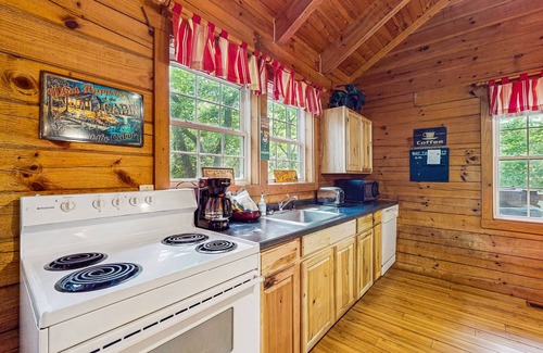 Sautee Nacoochee Cabina | Cabina de Blue Ridge Mountain que admite perros y espaciosa con bañera de hidromasaje privada, terraza
