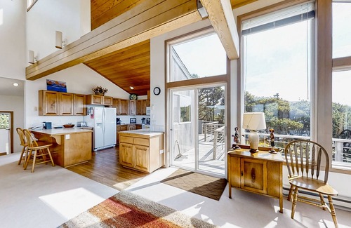 South Beach Casa | Spacious oceanfront home with free WiFi, fireplace, and wrap-around deck