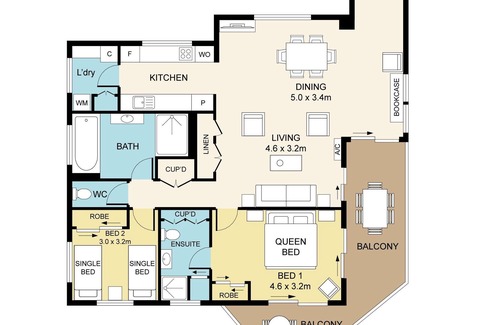 Biggera Waters Apartamento | Spacious quiet airconditioned apartment right on the Broadwater near everything