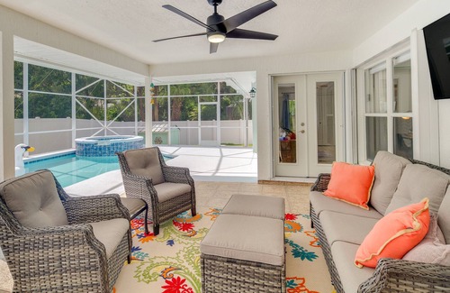 Sebastian Highlands Cabaña | Spacious Sebastian Retreat: Lanai & Private Pool!