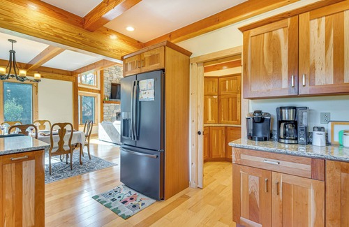 Granville Summit Casa | Spacious & Secluded Forksville Home: Fire Pit