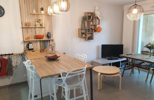 Ondres Apartamento | Spacious T2*** standing in quiet residence (private) Ondres plage, 2/4 pers