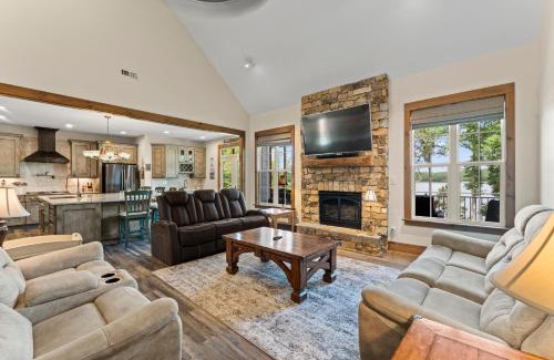 Sherrills Ford Casa | Spacious Waterfront Home on Lake Norman with Firepit Views and Dock Access