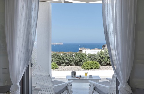 Akrotiri Villa | Oferta especial Impresionante villa familiar Hemera Holiday Home con vistas a la caldera