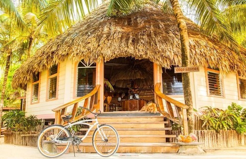 Thatch Caye Complejo | Spectacular Ocean Views Cabana w/ Private Roof Patio - A/C Included