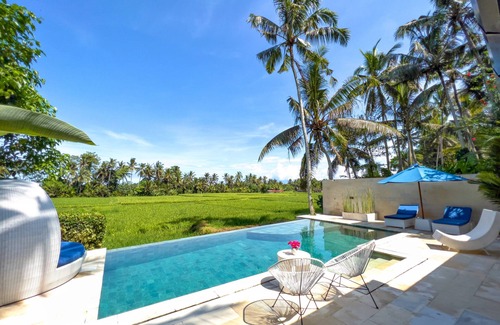 Pengosekan Casa | Espléndida villa de lujo Ubud en medio del arroz