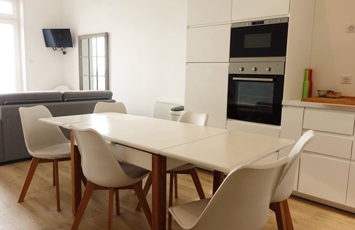 Wimereux Apartamento | Espléndida vista al mar, apr. ¡50 m² completamente reformado! WIFI