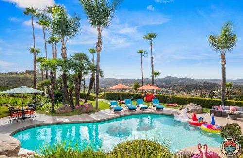 Rancho San Diego Casa | Sprawling Hilltop Retreat- Pool, Views, Sleeps 30!