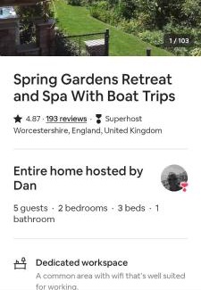 Malvern Casa | Spring Gardens Retreat And Spa Private hottub,Sauna,Massage