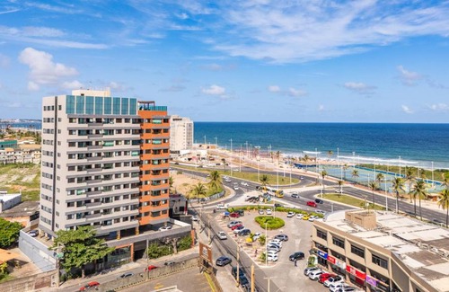 Boca do Rio Apartamento | Stúdio com Wi-Fi próximo do mar com vista incrível