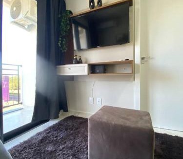Tocantins Apartamento | Stúdio de 1 Quarto, Wifi 500mb, Condominio com Elevador, 1 Vaga de Garagem, Cozinha Completa - Indicado para Grupos, Hospedes a Trabalho, Família e Pets