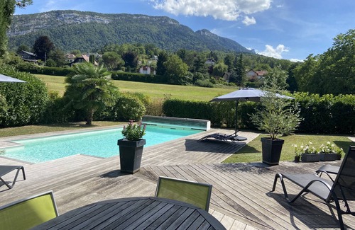 Saint-Jorioz Chalet De Esquí | ST JORIOZ-Villa contemporaine avec Piscine et Vue