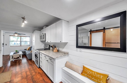 Disston Heights Casa | St. Pete pool home close to downtown & beach- porch, fenced backyard, wifi
