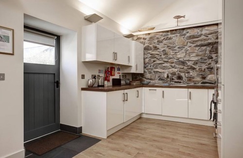 Pistyll Cabaña | Establos 2: una península de llyn con capacidad para 2 personas en 1 habitación