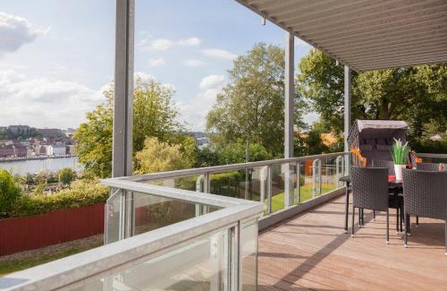 Flensburg Apartamento | Stadtvilla mit Hafenpanorama