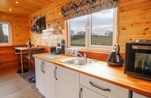 Llanfair Caereinion Cabaña | STAG LODGE POD, pet friendly, with hot tub in Llanfair Caereinion
