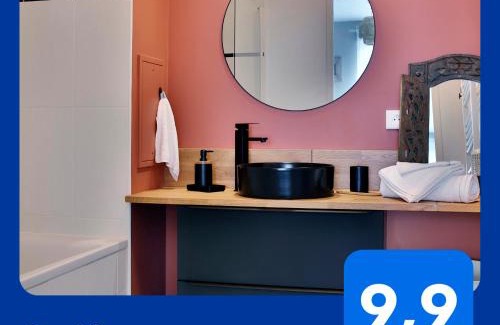 Saint-Ouen Apartamento | "STARRY in SO" 47m2, parking gratuit, rue calme et arborée, METRO 10 min, Stade de France 24min à pied