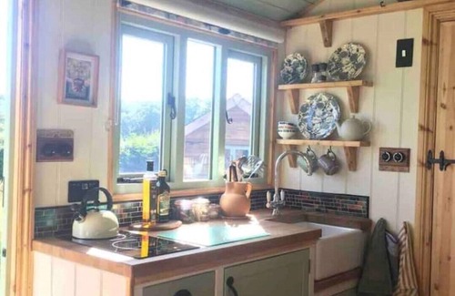 Sampford Brett Cabina | Steam & Stars Luxury Glamping -Willow shepherd hut